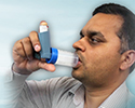 Inhaler with spacer - adults